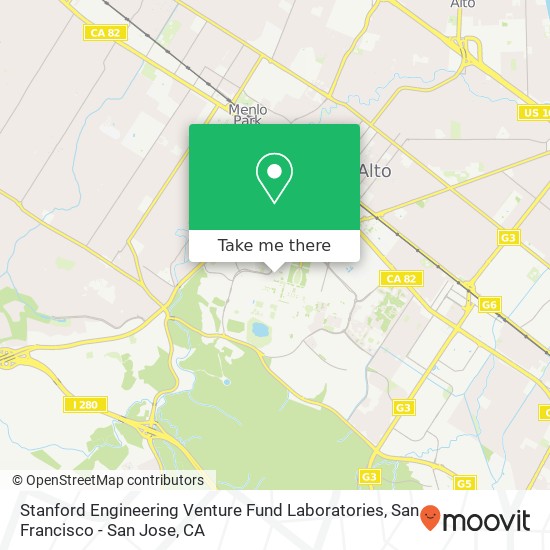 Stanford Engineering Venture Fund Laboratories map