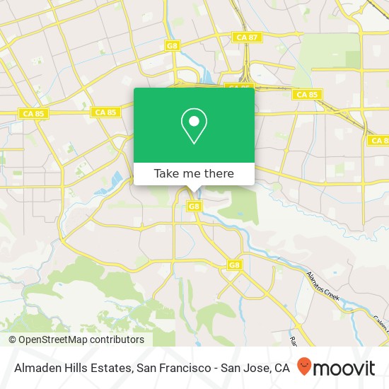 Mapa de Almaden Hills Estates