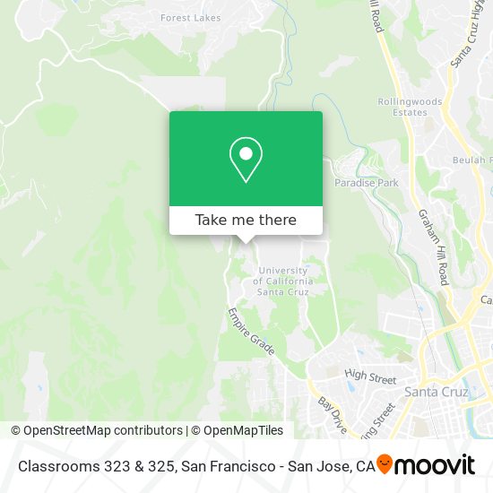 Classrooms 323 & 325 map
