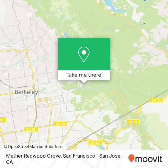 Mather Redwood Grove map