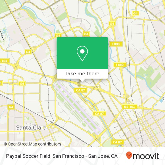 Mapa de Paypal Soccer Field