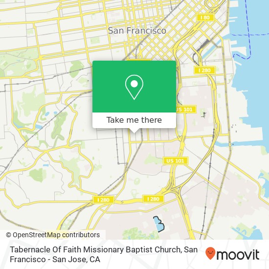 Tabernacle Of Faith Missionary Baptist Church map