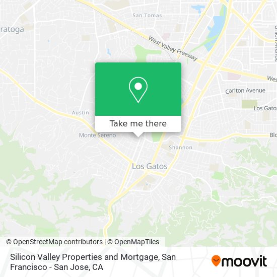 Silicon Valley Properties and Mortgage map