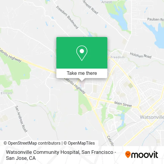 Mapa de Watsonville Community Hospital