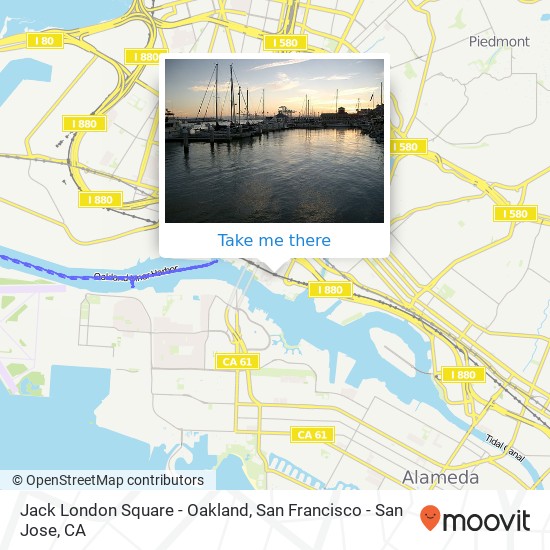 Jack London Square - Oakland map