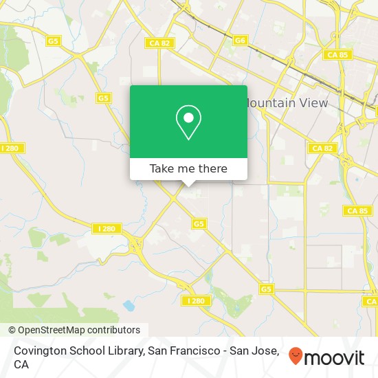 Covington School Library map