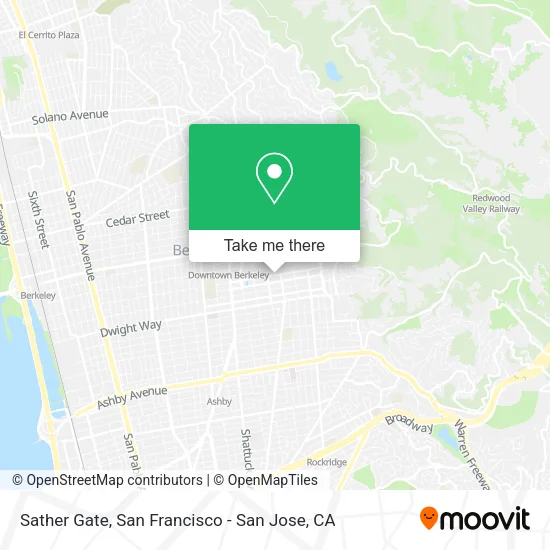 Mapa de Sather Gate