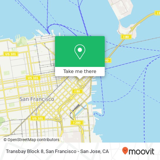 Mapa de Transbay Block 8