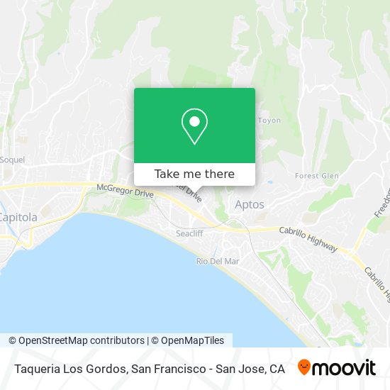Mapa de Taqueria Los Gordos