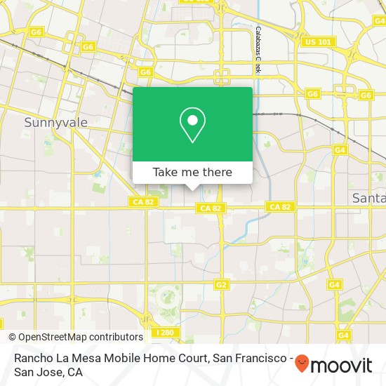 Mapa de Rancho La Mesa Mobile Home Court