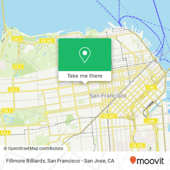 Fillmore Billiards map