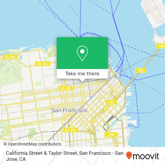 Mapa de California Street & Taylor Street