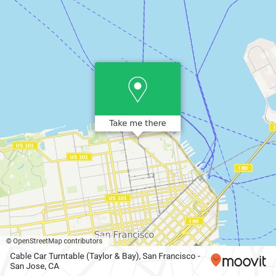 Cable Car Turntable (Taylor & Bay) map