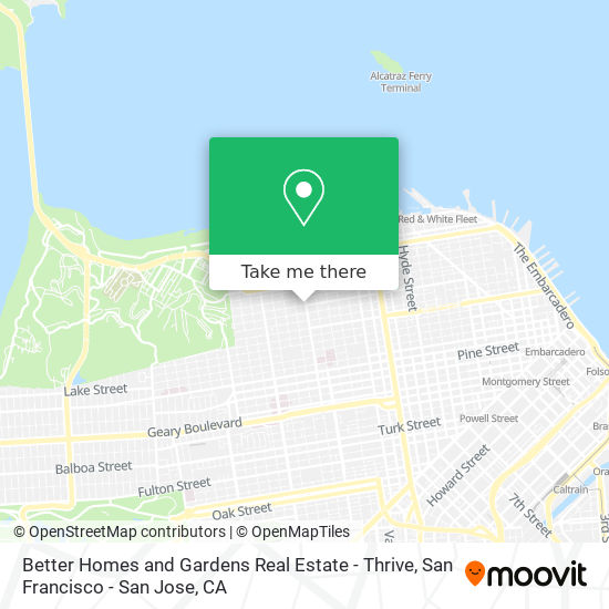 Better Homes and Gardens Real Estate - Thrive map