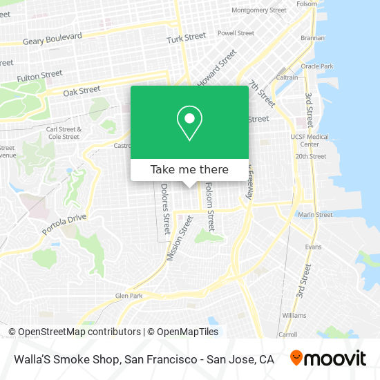 Walla’S Smoke Shop map