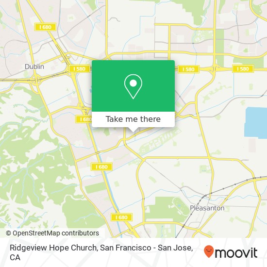 Ridgeview Hope Church map