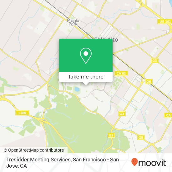 Mapa de Tresidder Meeting Services