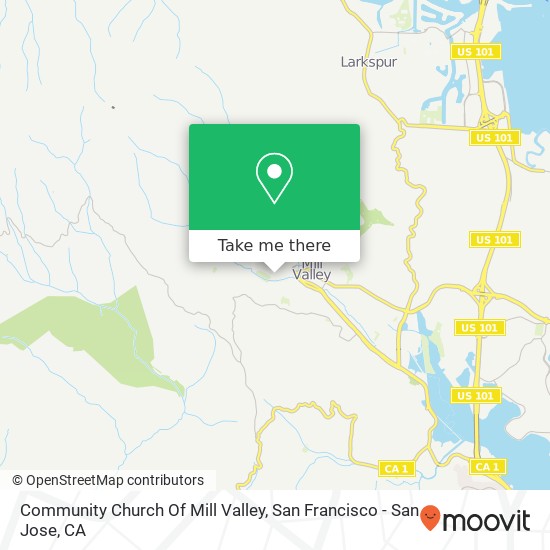 Mapa de Community Church Of Mill Valley