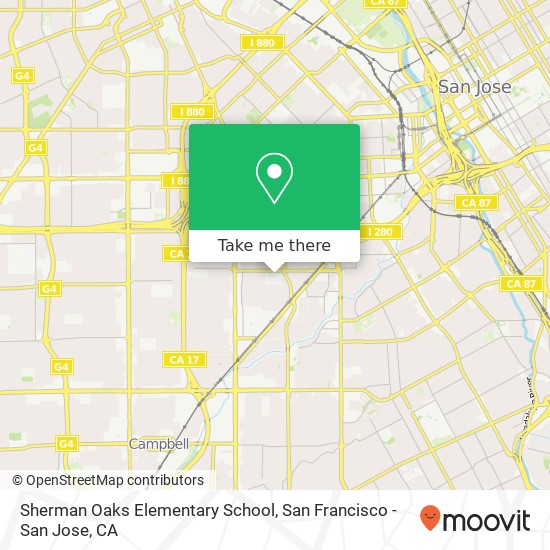 Sherman Oaks Elementary School map