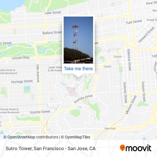 Mapa de Sutro Tower