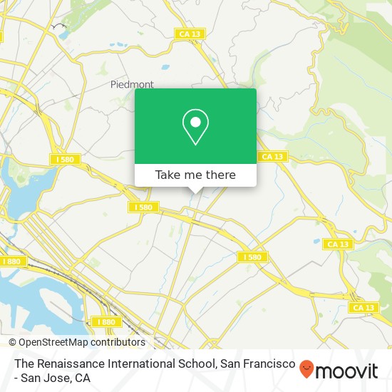 The Renaissance International School map