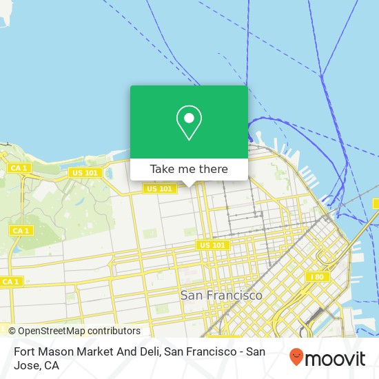 Fort Mason Market And Deli map