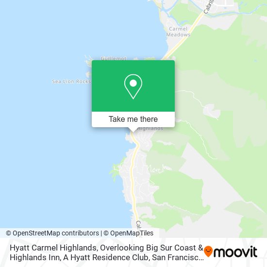 Hyatt Carmel Highlands map