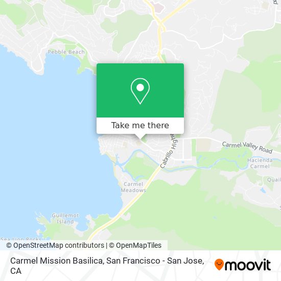 Carmel Mission Basilica map
