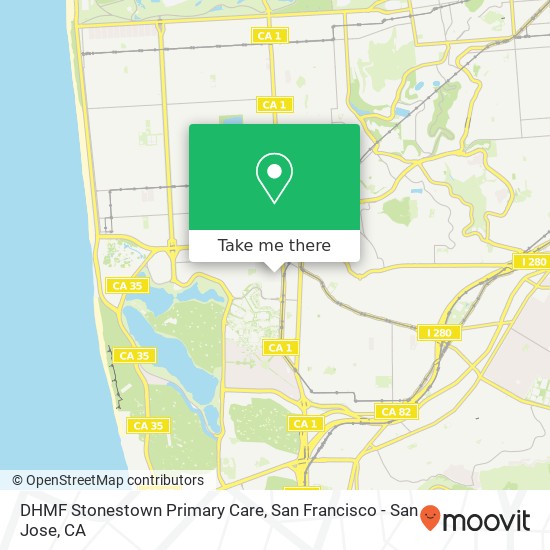 Mapa de DHMF Stonestown Primary Care