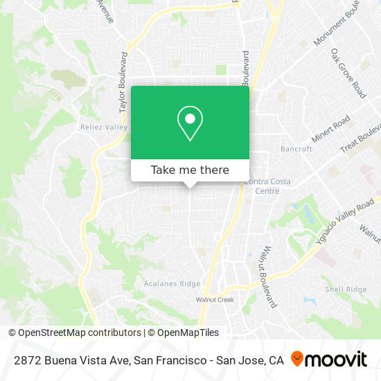 Mapa de 2872 Buena Vista Ave