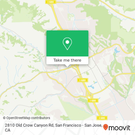 Mapa de 2810 Old Crow Canyon Rd