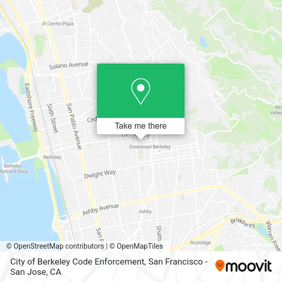 City of Berkeley Code Enforcement map