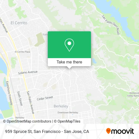 Mapa de 959 Spruce St