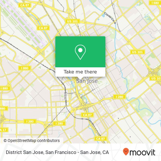 District San Jose map