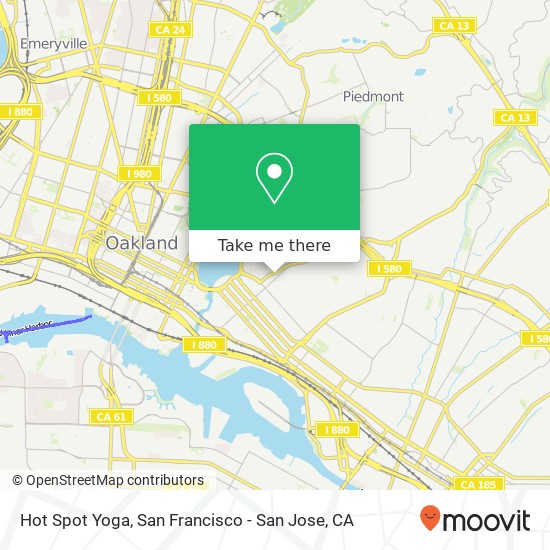 Hot Spot Yoga map