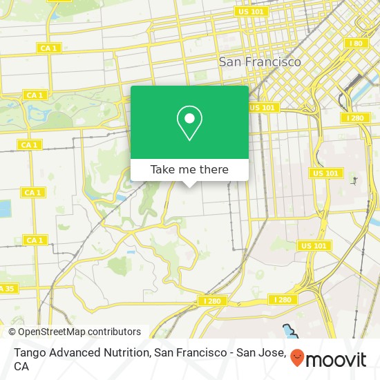 Mapa de Tango Advanced Nutrition