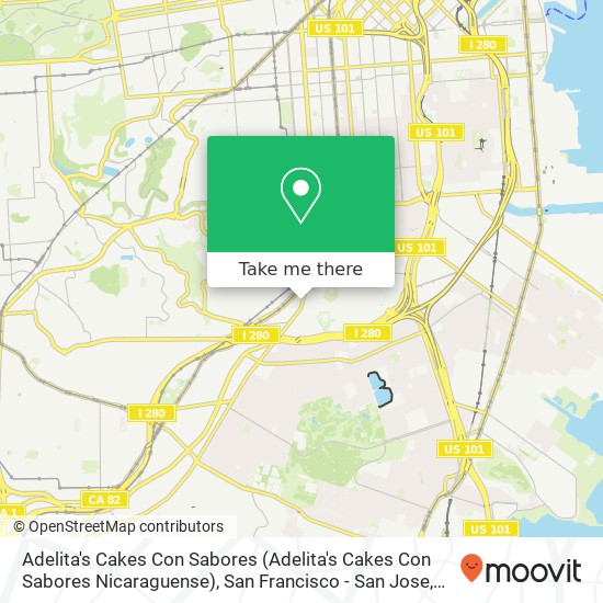 Adelita's Cakes Con Sabores map