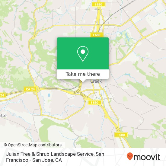 Julian Tree & Shrub Landscape Service map