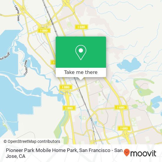 Mapa de Pioneer Park Mobile Home Park