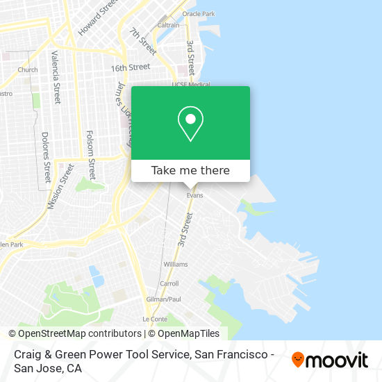 Craig & Green Power Tool Service map