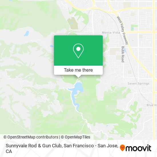 Sunnyvale Rod & Gun Club map