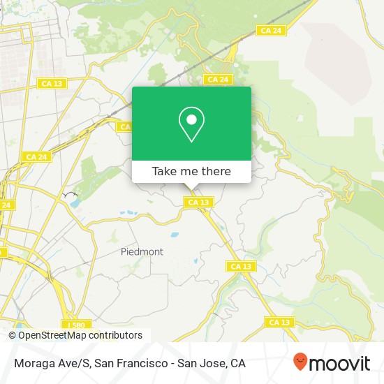 Mapa de Moraga Ave/S