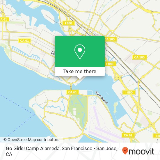 Go Girls! Camp Alameda map