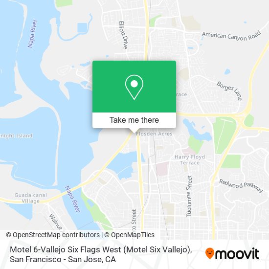 Motel 6-Vallejo Six Flags West (Motel Six Vallejo) map