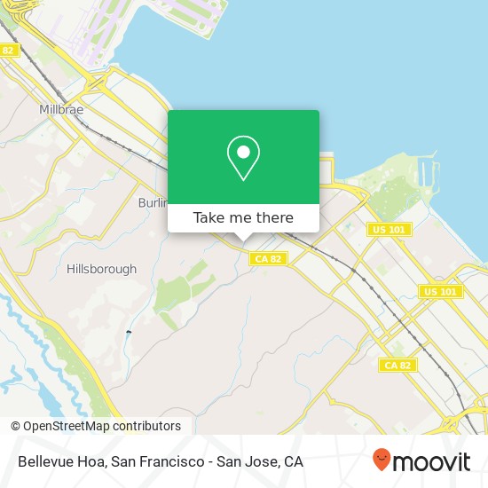 Bellevue Hoa map