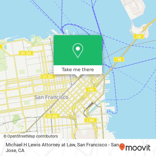 Michael H Lewis Attorney at Law map