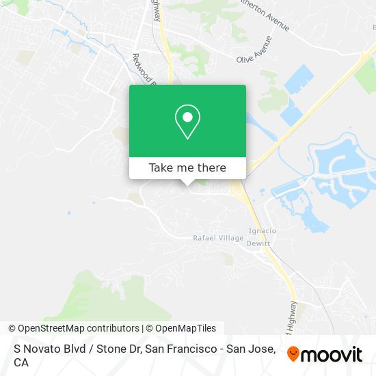 S Novato Blvd / Stone Dr map