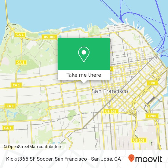 Kickit365 SF Soccer map
