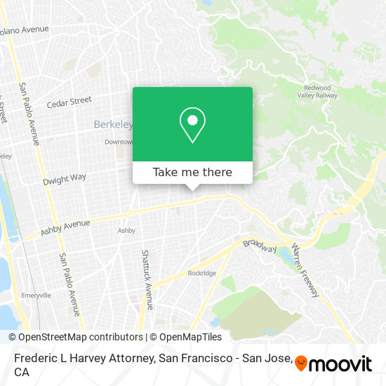 Frederic L Harvey Attorney map
