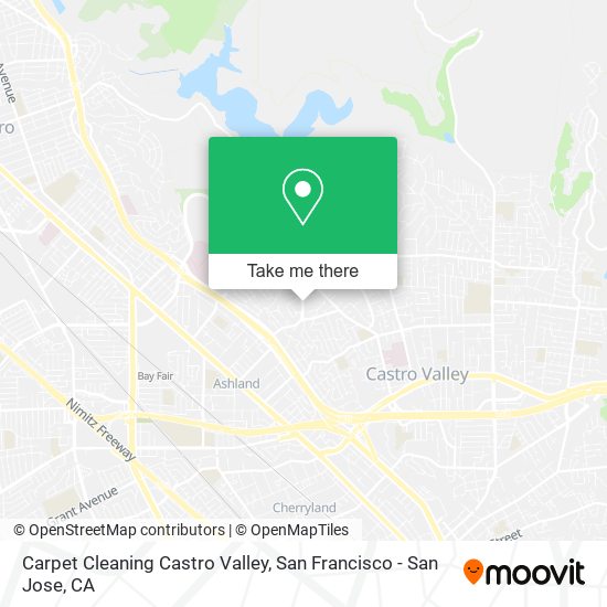 Carpet Cleaning Castro Valley map